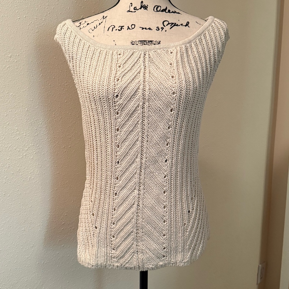 NWT Banana Republic Cream Knit Sweater